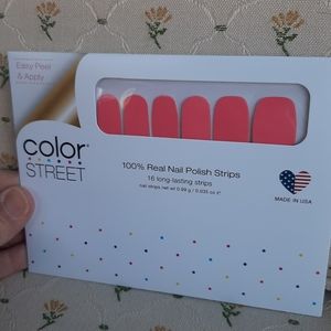 Color Street "Caribbean Coral" Nail Polish Strips